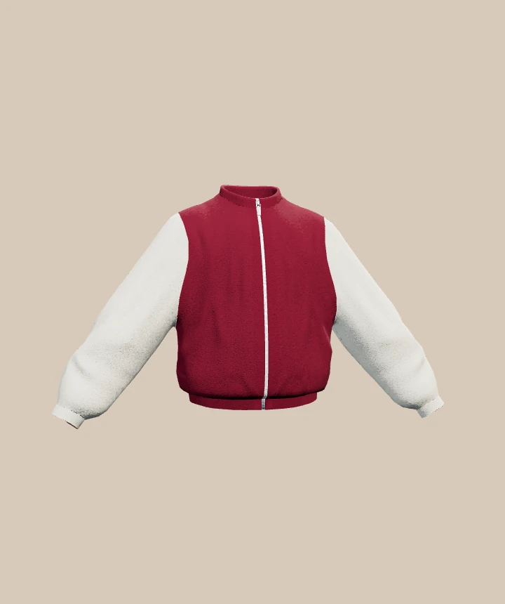 Burgundy and cream YYOKU racing jacket